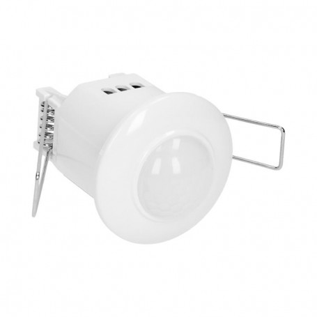 Flush mounted PIR motion sensor 360°  protection rating IP20  detection range 6m  works with LEDs