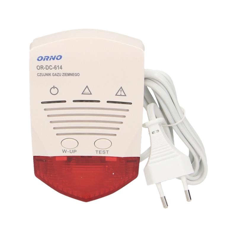 Natural gas detector 230V AC power supply 230VAC, 50/60Hz flash and