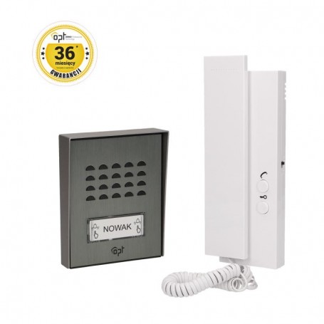 2-wire doorphone, surface mounted, SAGITTA surface mounting  name backlight  additional button - gat