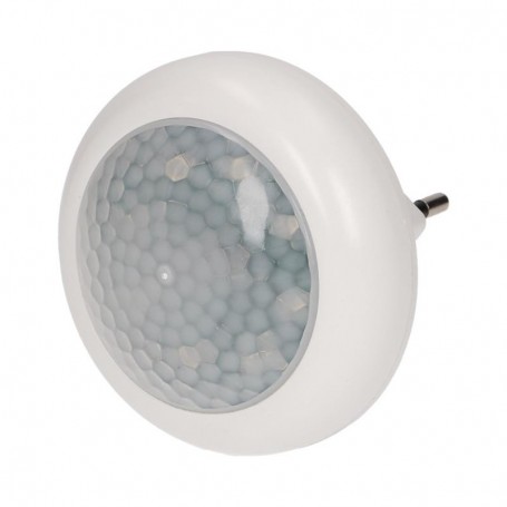 Plug-in LED night lamp with twilight sensor 8 LEDs, detection range: 120 degree, sensor range: 5m,