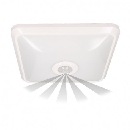 LED lighting fixture NYK LED with PIR sensor, 12W rated load: 12W, luminous flux: 850lm, PC, colour: