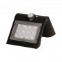 LED solar garden lamp SILOE with motion sensor, black 220lm, IP65,4000K, white