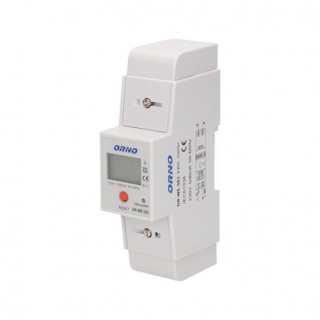 1-phase energy meter with additional calculator, 80A current: 5(80)A  protection rating: IP20  insta