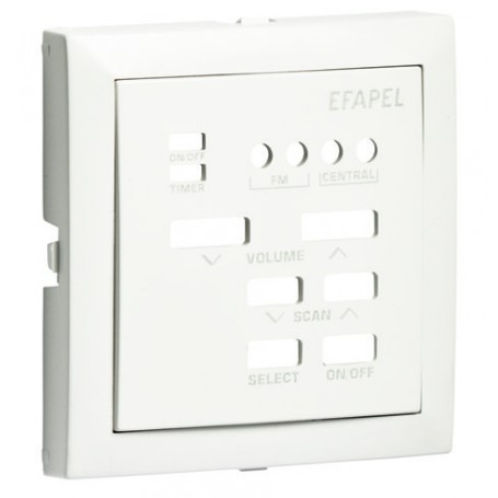 CENTRO P/COMANDO DE 1 CANAL MONO C/FM BRANCO