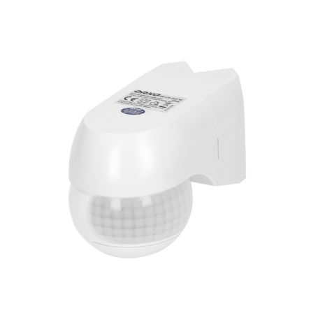Motion sensor 220°, IP44, white equipped with potentiometers to adjust lighting time and light inten