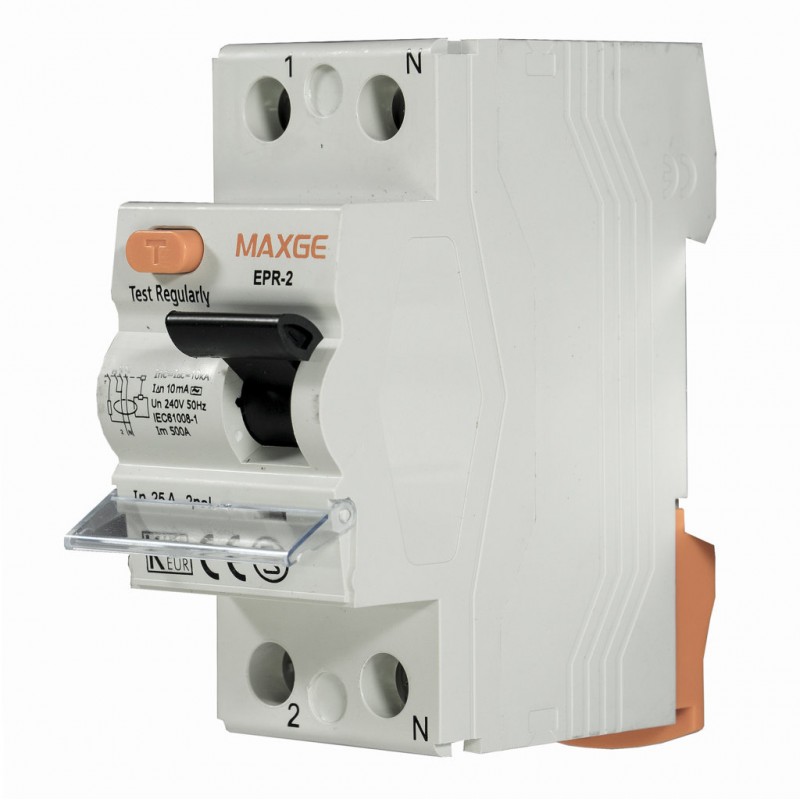 Interruptor magnetotérmico diferencial 4P 40A 30mA 6kA AC - Maxge