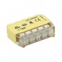 Ligador push-in de instalação para 5 cabos (cabo rígido 0,75-2,5mm², IEC 300V/24A, IEC 300V/24A, blister pack 1