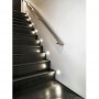 TRACO LED 1.5W, flush-mounted staircase luminaire, 12VDC, 30lm, 4000K, white, twilight and motion se