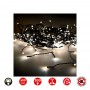 CORTINA EASY-CONNECT BRANCO QUENTE 10 FILAS 200 LEDS IP44 30V TOTAL 3,2W 2x2m EDM