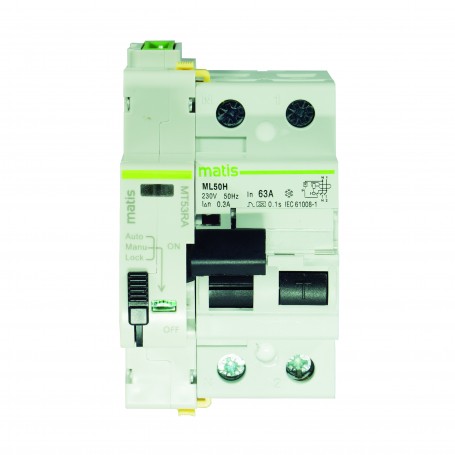 Interruptor magnetotérmico diferencial 4P 40A 30mA 6kA AC - Maxge