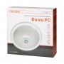 Plafon ROVO PC  c/sensor de movimento 360°, 2x40W, E27, IP20, policarbono