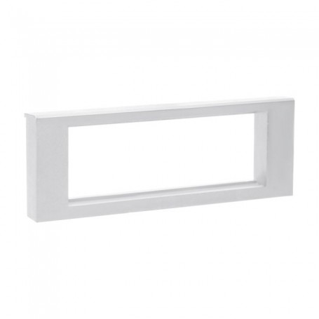 Frame without separators for NORGEN recessed furniture connection panel white