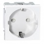 NOEN GS Socket module for furniture connection panel, schuko, white can be installed inside OR-GM-90