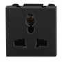 NOEN UK Socket module for furniture connection panel, black can be installed inside OR-GM-9010 furni