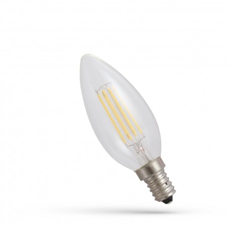 LAMPADA LED CANDLE E-14 230V 6W COG 1800K CLEAR SPECTRUM