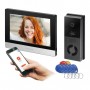 Conjunto de videoporteiro monofamiliar XIRAN, 2 fios, 8", touch screen, Full HD, RFID
