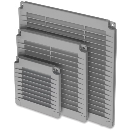 grille with plugs 200x200 grey