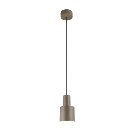 CANDEEIRO PENDENTE AGUDO E27 METAL TAUPE