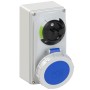 Tomada mural c/ interruptor bloqueio IP67 32A 2P+T 230V 