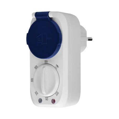 Outdoor mechanical timer with twilight sensor, 16A/230A, IP44, schuko the sensor has got four work m