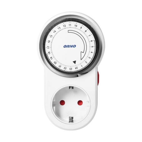 Mechanical timer, schuko Programmer for setting the time of ON/OFF switching of electrical devices i