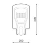 Luminária Solar Led Para Iluminação Pública 40W Com Sensor