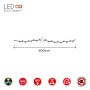 GRINALDA EASY-CONNECT 60 LEDS MULTICOR 30V TOTAL 1,08W IP44 4m