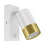 APLIQUE PAREDE PUZON WLL GU10 WHITE/GOLDEN C/ INT