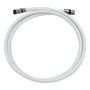 Chicote Coaxial "F" - "CEI" Fêmea compressão 3m Branco (Bolsa B0)