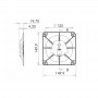 Grelha suporte para placas 100/125 dRim