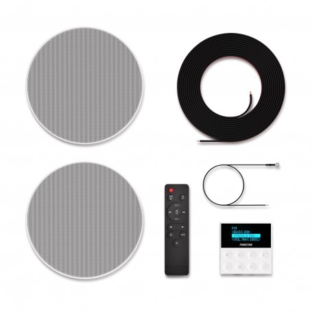 Kit Sistema de Som Parede Bluetooth 2 Colunas - Fonestar - KS-WALL