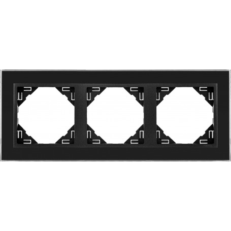 ESPELHO DUPLO CRISTAL NEGRO/PRETO MATE