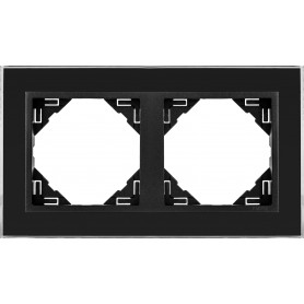 ESPELHO DUPLO CRISTAL NEGRO/PRETO MATE