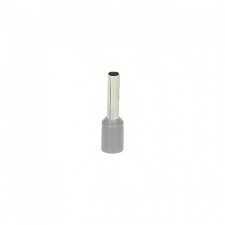 Terminal isolado, max. secçao 2.5mm2, comprimento cobre: 10mm, pack 25 pcs.