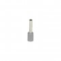 Terminal isolado, max. secçao 2.5mm2, comprimento cobre: 10mm, pack 25 pcs.