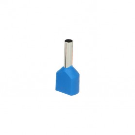 Terminal duplo isolado, máx. secção 1,5 mm², comprimento cobre: ​​​​10 mm, pack 25un