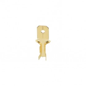 Terminal Faston macho, máx. secção 1mm², largura: 6,3 mm, blister: 10 un