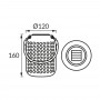 CANDEEIRO DE MESA SOLAR RALF LED 16 0,2W BEGE CW