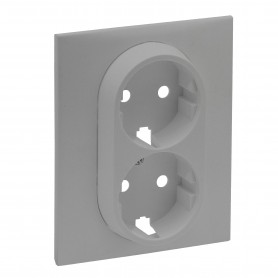 NL-STEP CENTRO 2 X SCHUKO ALUM