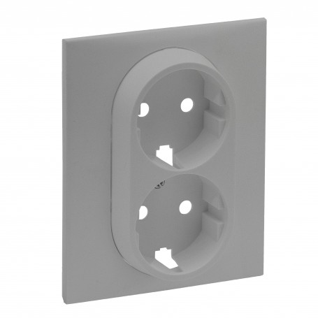 NL-STEP CENTRO 2 X SCHUKO ALUM