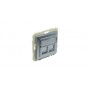 ARO C/MODULO DUPLO CINZA P/CONECTORES RJ45 ALUMINA 90442SAL