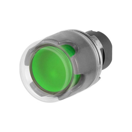 BOTAO PRESSAO MET. C/ PROT BORRACHA 29MM VERDE 1NO 