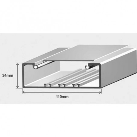 CALHA 10080RBR 110X34 BR 