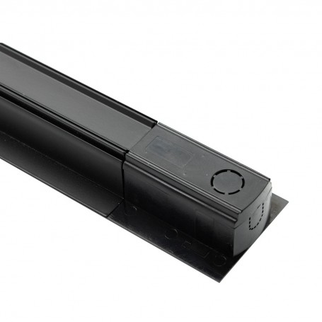 CALHA MONOFASICA PPROJECTORES EMBUTIR 2M PRETA