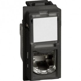 LNOW RJ45 CAT.6A STP 1MD PRETO