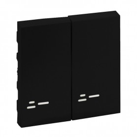 NL-STEP TECLA DUPLA VISOR PRETO