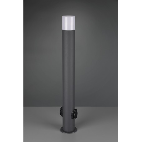 BALIZADOR HOOSIC,Outdoor,excl. 1 x E27 + 2 Steckdosen,A:80cm/ C: 12,5cm/ L: 8,5cm