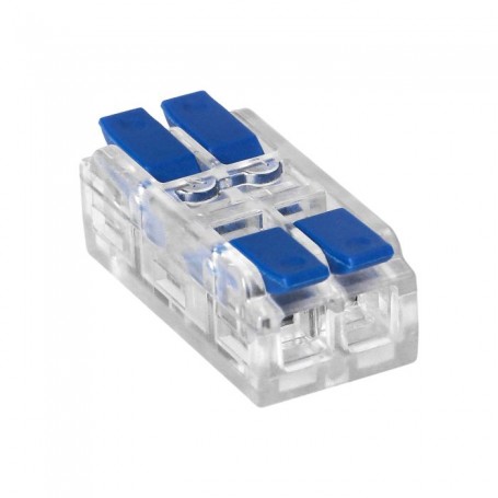 Ligador 2x2 fios, dupla face, fio de 0,75-4 mm²  IEC 250 V/32 A   PACK 10un