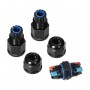 Conector de cabo, reto com conector rápido, IP68 3x4mm², 400V/25A