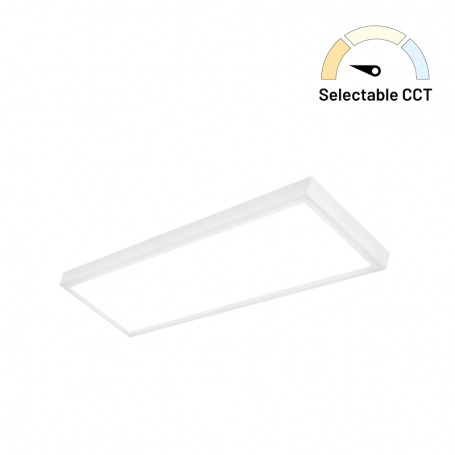 PAINEL LED SALIENTE 32W CCT(3000K-4200K-6400K) 600X300XX38MM